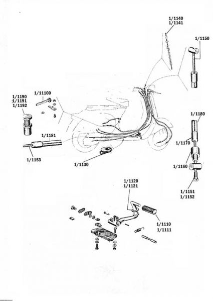 Planche de la catégorie Transmissions, pedale de frein
